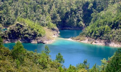 parque nacional lagunas de montebello en chiapas