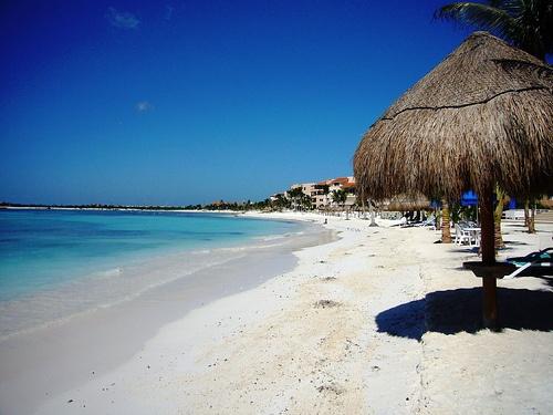 Playa en Puerto Morelos